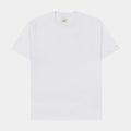 Exclusive Solid Novelty Mens Short Sleeve Shirt (White) — S — Front View