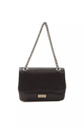 Pompei Donatella Black Leather Women Crossbody Women's Bag