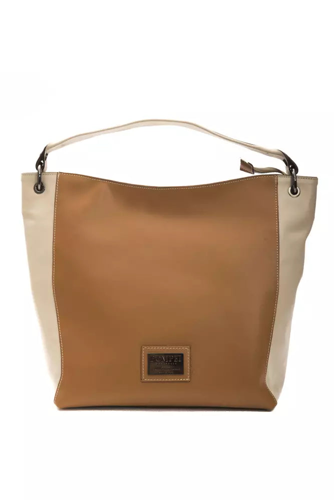 Pompei Donatella Brown Leather Women Shoulder Women's Bag