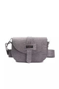 Pompei Donatella Gray Leather Women Crossbody Women's Bag