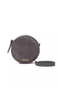 Pompei Donatella Gray Leather Women Crossbody Women's Bag
