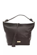 Pompei Donatella Brown Leather Women Shoulder Women's Bag