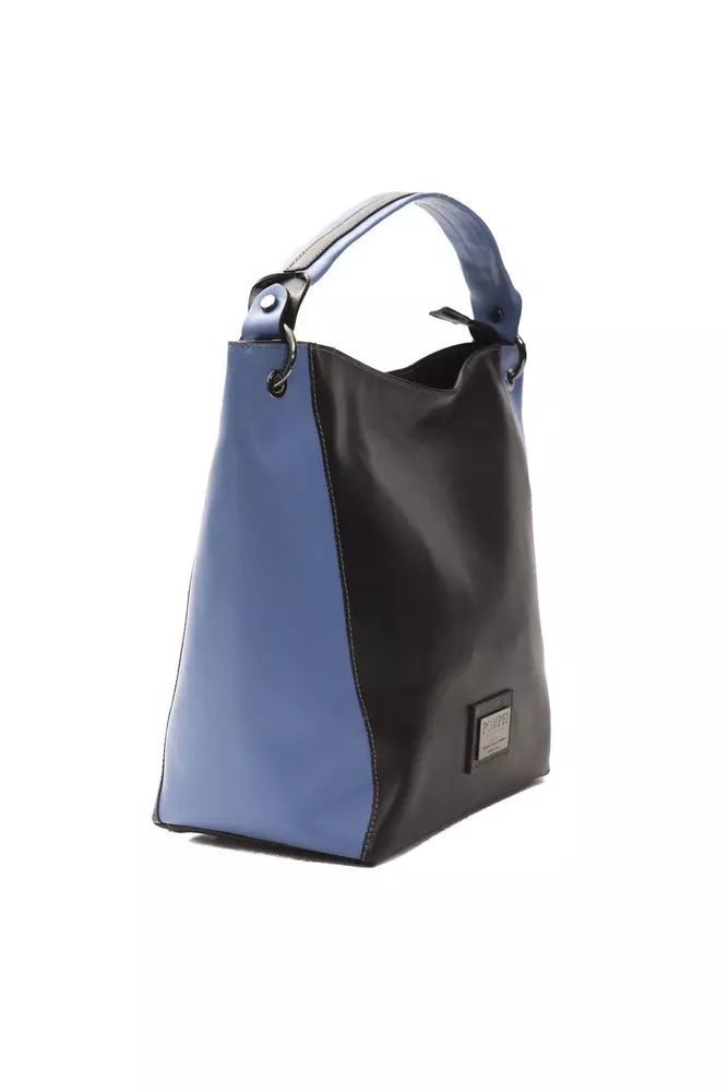 Pompei Donatella Black Leather Women Shoulder Women's Bag