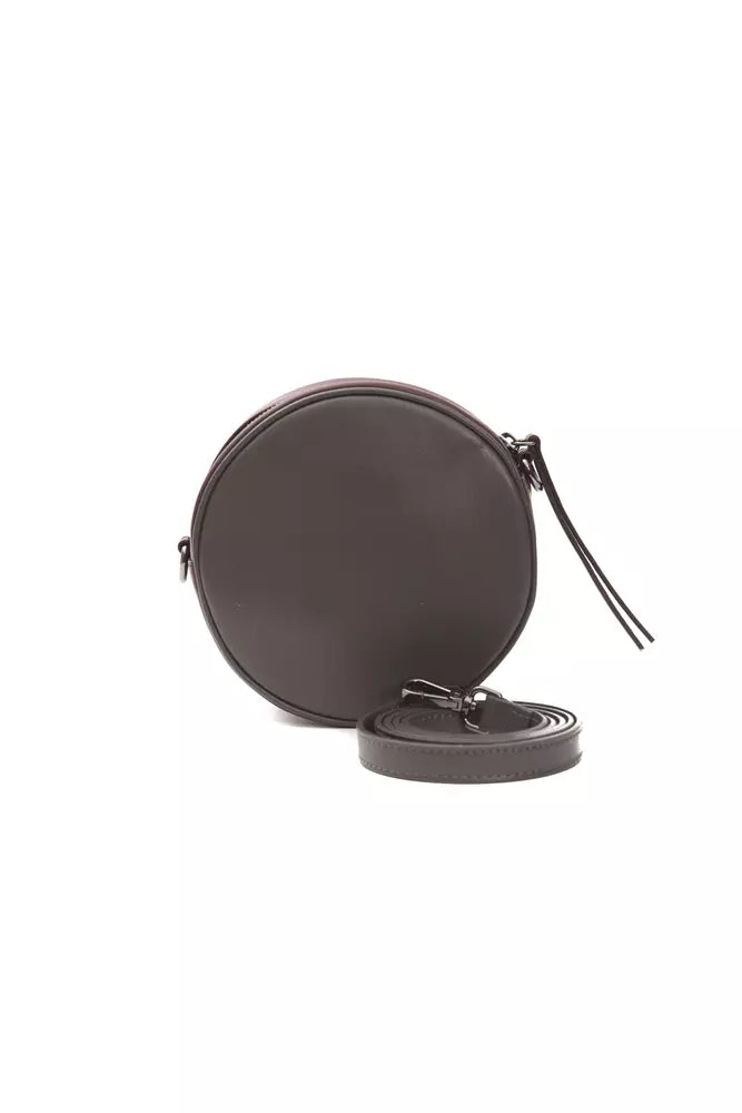 Pompei Donatella Burgundy Leather Crossbody Women's Bag