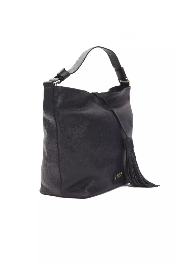 Pompei Donatella Gray Leather Women Shoulder Women's Bag