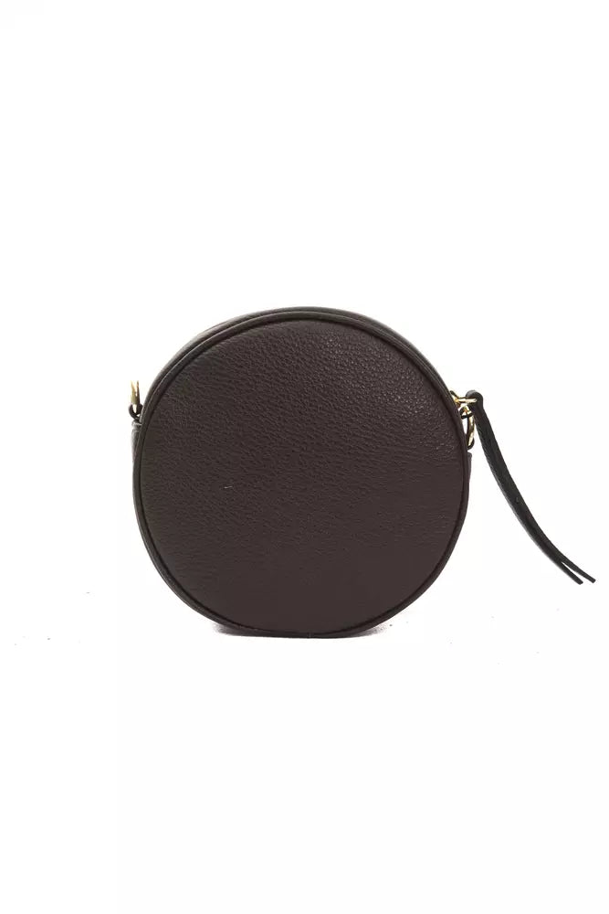 Pompei Donatella Brown Leather Women Crossbody Women's Bag