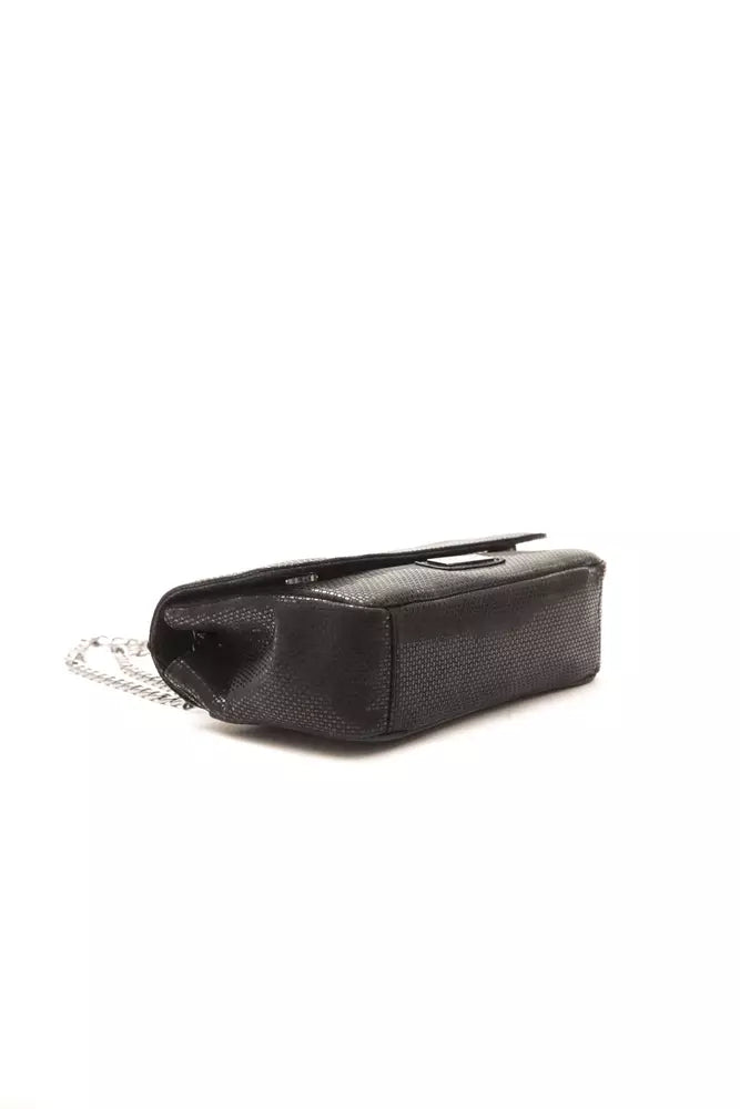 Pompei Donatella Black Leather Women Crossbody Women's Bag