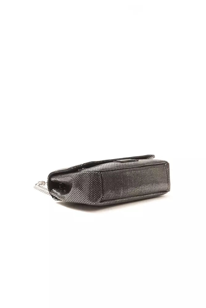Pompei Donatella Gray Leather Women Crossbody Women's Bag