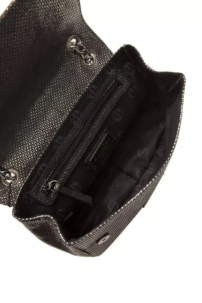Pompei Donatella Gray Leather Women Crossbody Women's Bag