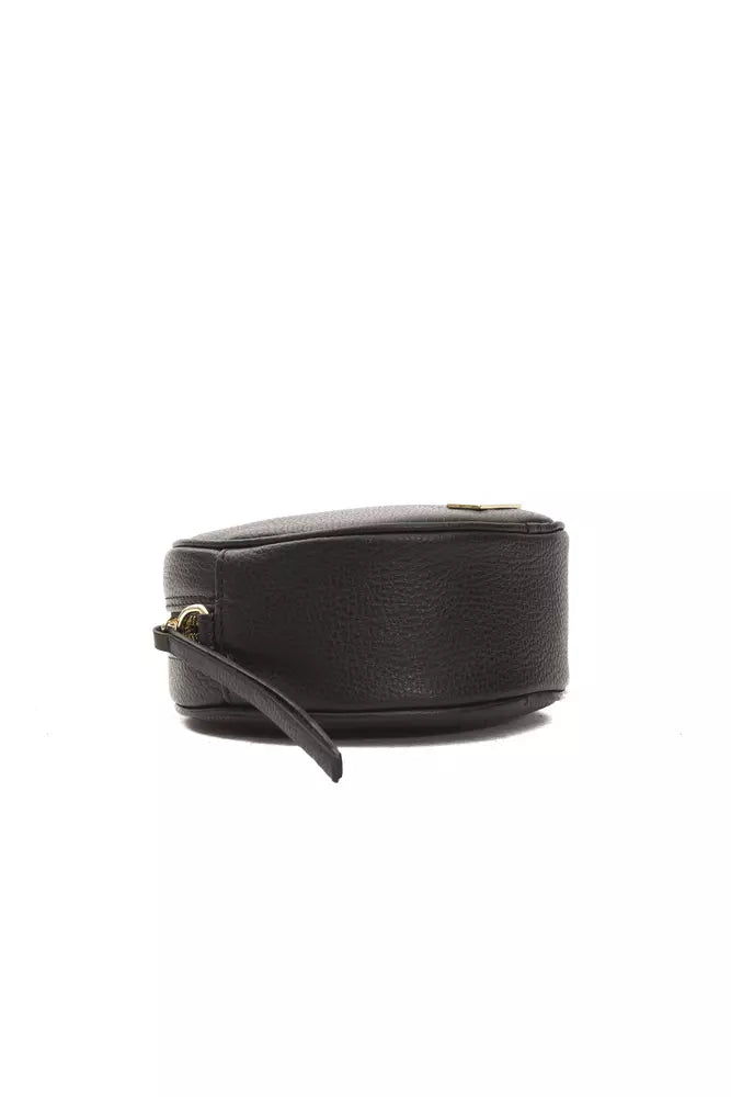 Pompei Donatella Black Leather Women Crossbody Women's Bag