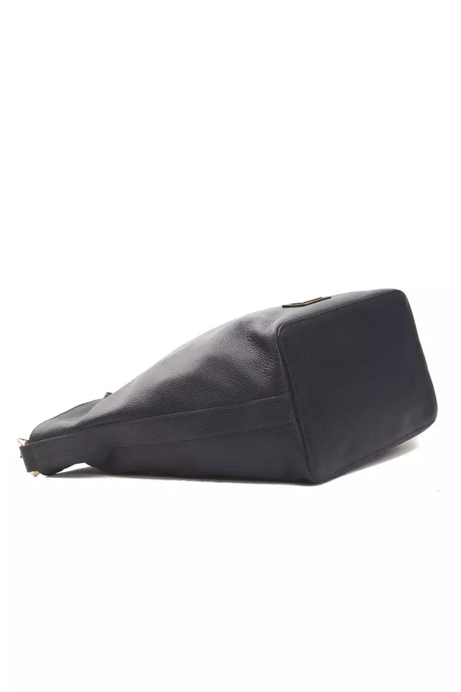 Pompei Donatella Gray Leather Women Shoulder Women's Bag