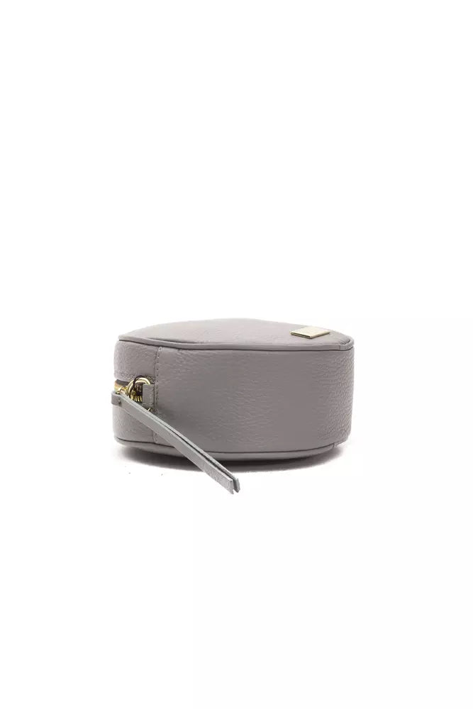 Pompei Donatella Gray Leather Women Crossbody Women's Bag