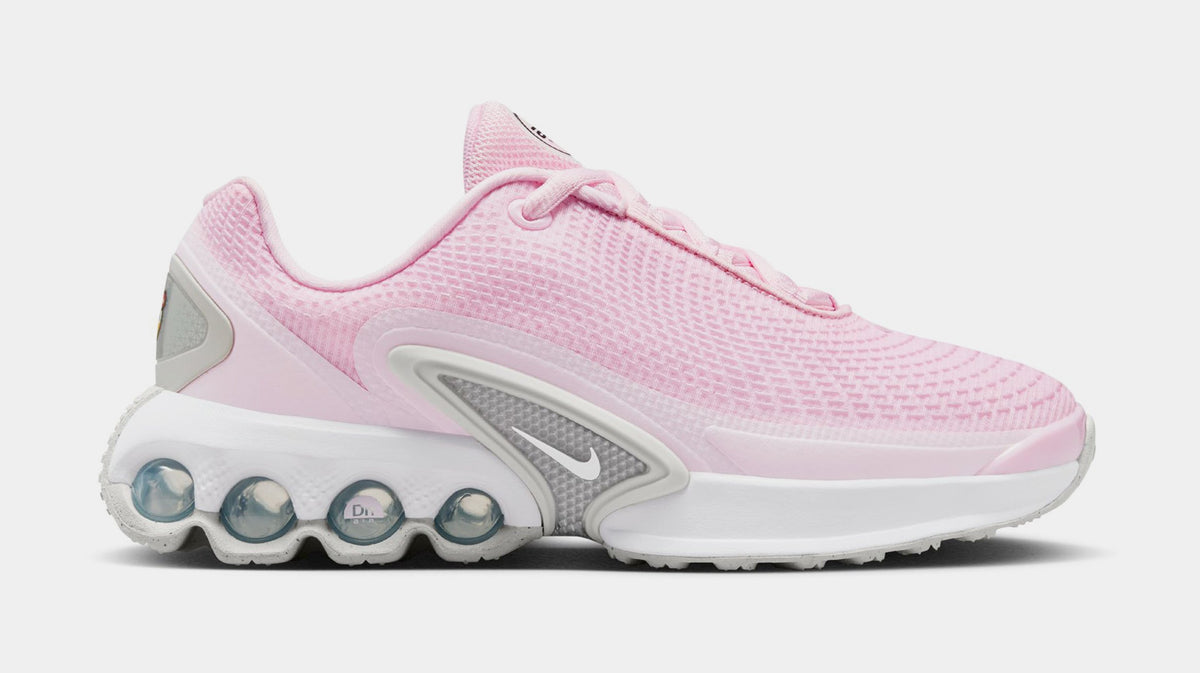 Exclusive Air Max DN Grade School Running Shoes (Pink Foam/Pale Pink/White) — 1Y — Front View