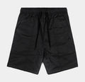 Exclusive Essentials Woven Mens Shorts (Black) — S — Front View
