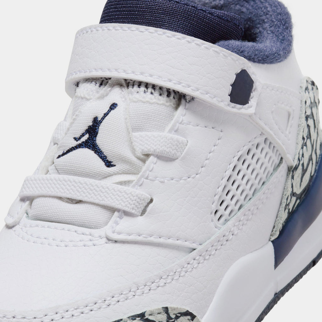 Exclusive Spizike Low Infant Toddler Basketball Shoes (White/Obsidian/Pure Platinum) — 2C — Side View