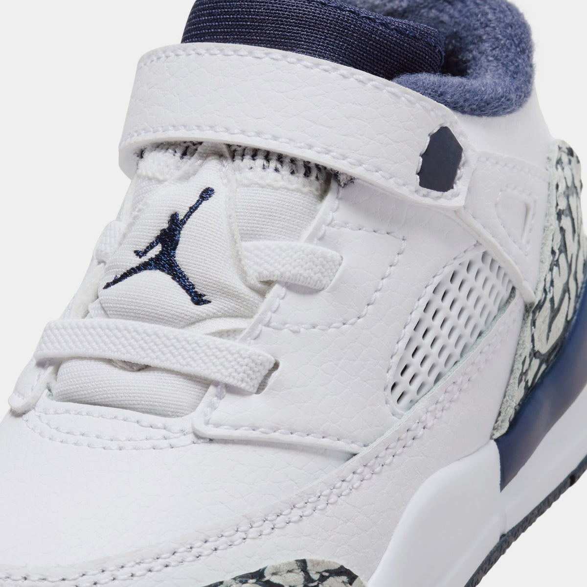 Exclusive Spizike Low Infant Toddler Basketball Shoes (White/Obsidian/Pure Platinum) — 2C — Side View