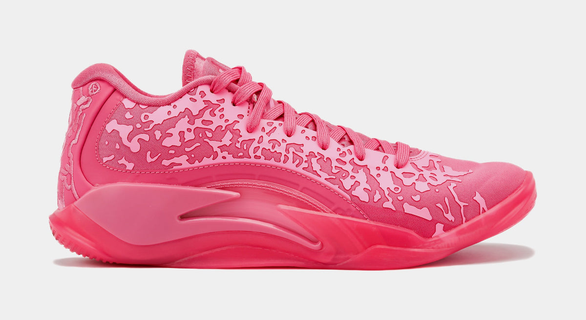 Exclusive Zion 3 Pink Lotus Mens Basketball Shoes (Pink) — 4 — Front View