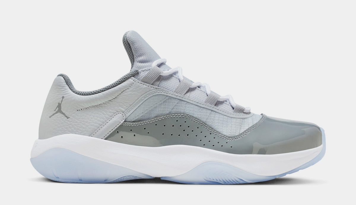 Exclusive Air Jordan 11 CMFT Low Mens Lifestyle Shoes (Cool Grey/Wolf Grey/White) — 7 — Front View