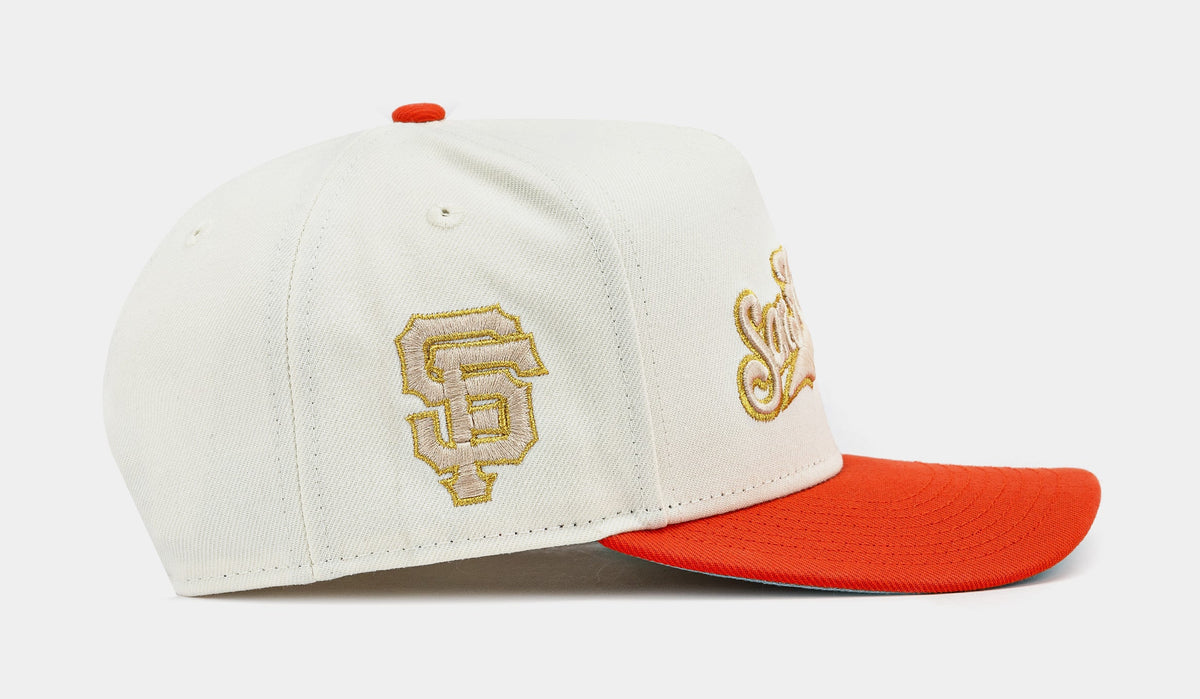 Exclusive Shoe Palace Exclusive San Francisco Giants Chrome 950AF Snapback Mens Hat (Orange/White) — OS — Side View