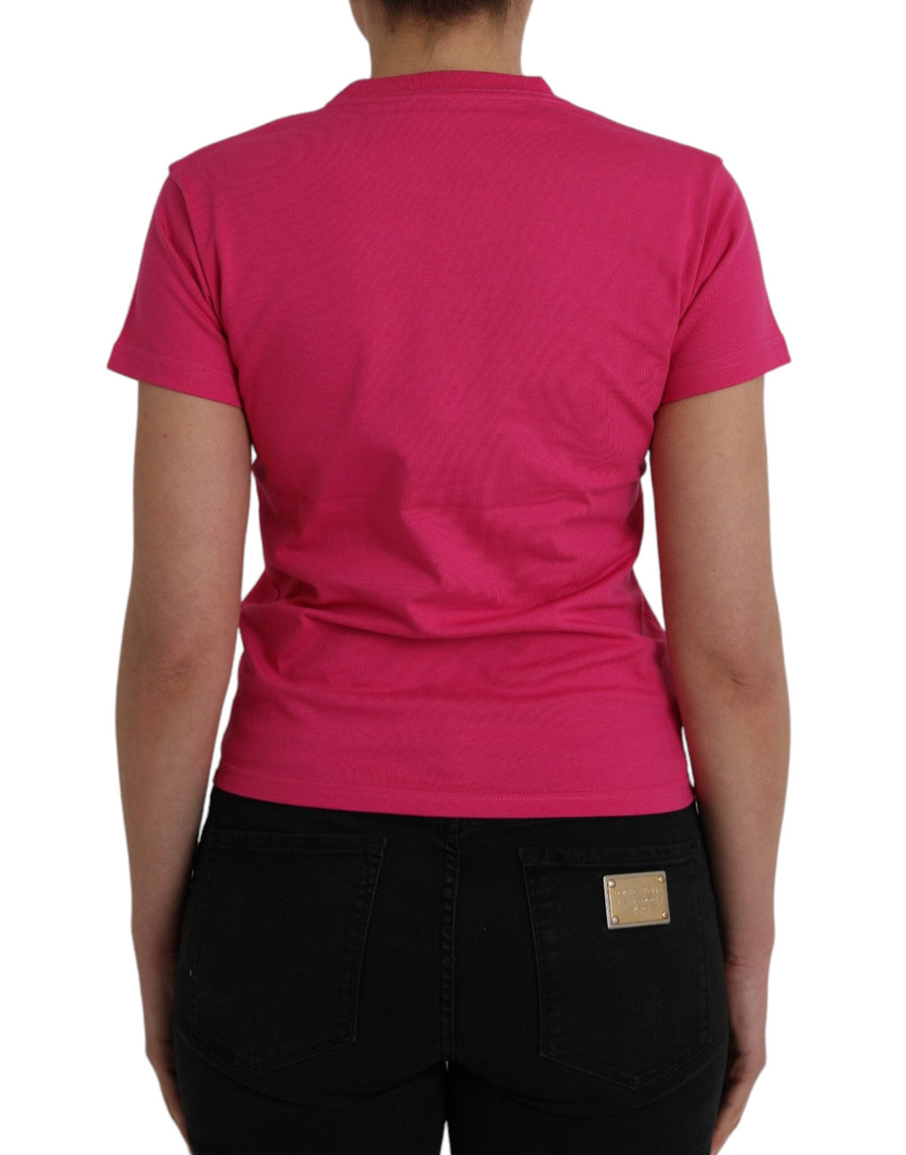 Balenciaga Pink Cotton Crew Neck Short Sleeves Tee  T-shirt (Pre-Owned)
