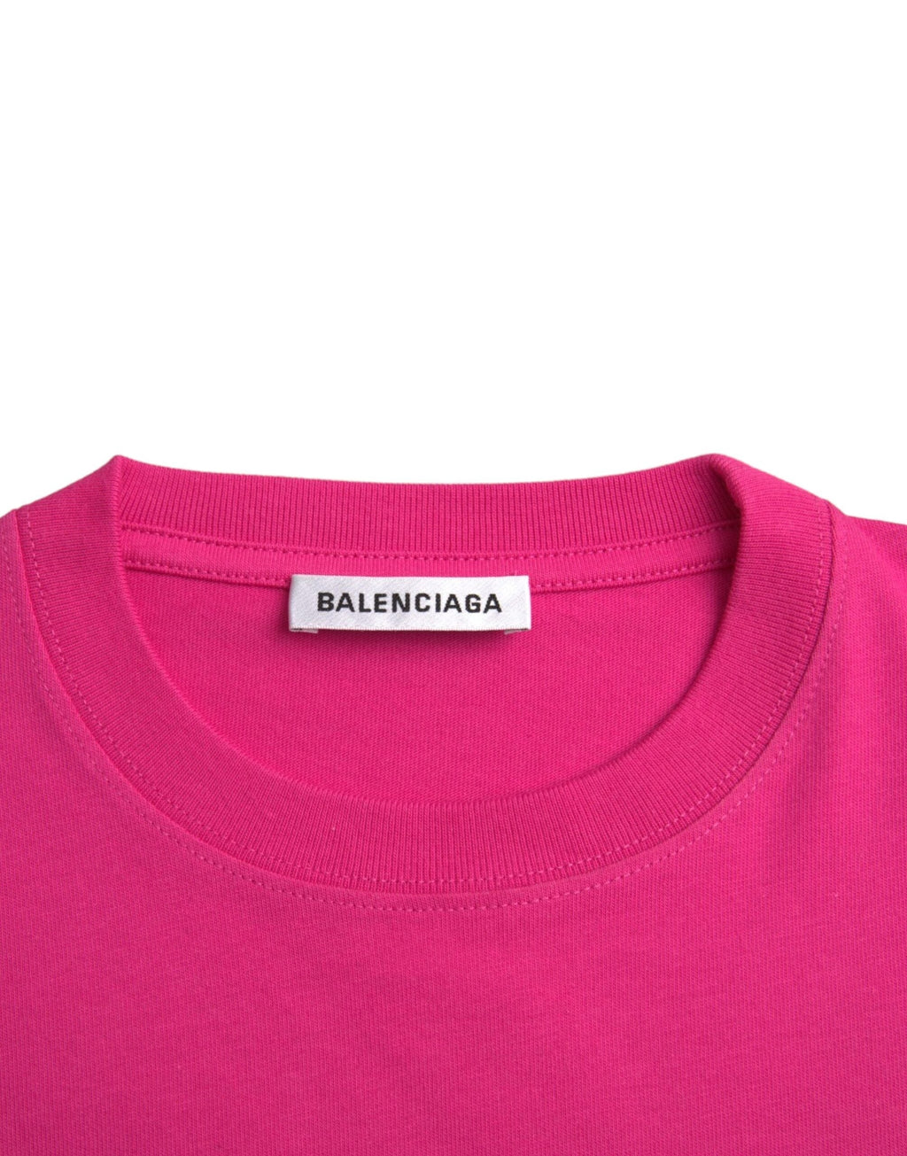 Balenciaga Pink Cotton Crew Neck Short Sleeves Tee  T-shirt (Pre-Owned)