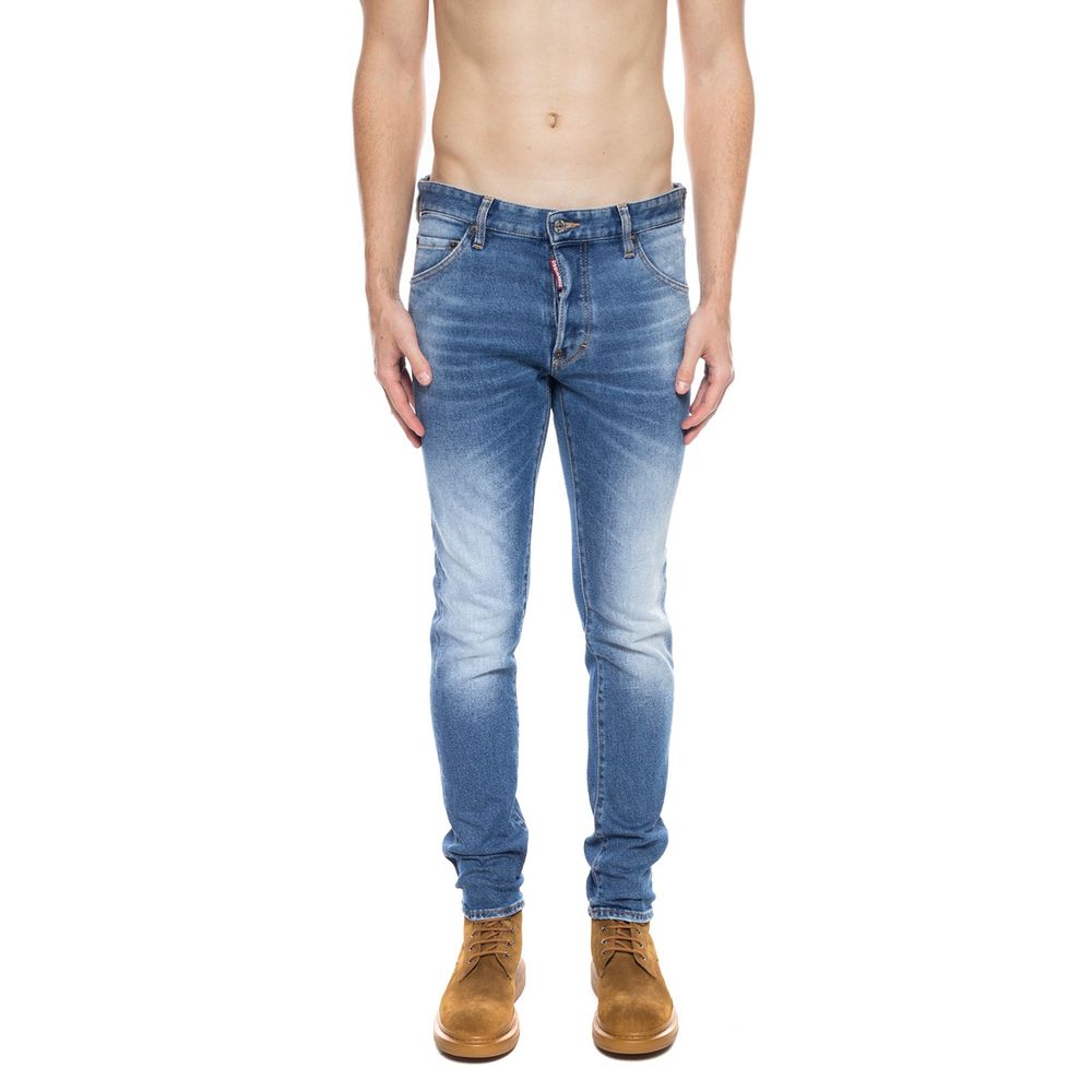 Dsquared² Blue Cotton Jeans Men's Denim