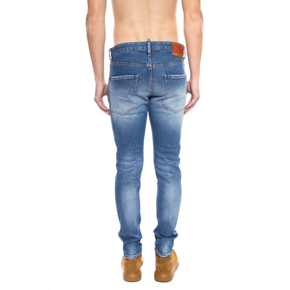 Dsquared² Blue Cotton Jeans Men's Denim