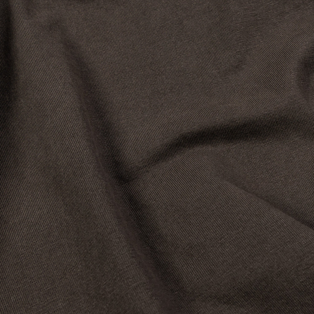 Exclusive Solid Washed Out Mens Short Sleeve Shirt (Brown) — S — Side View