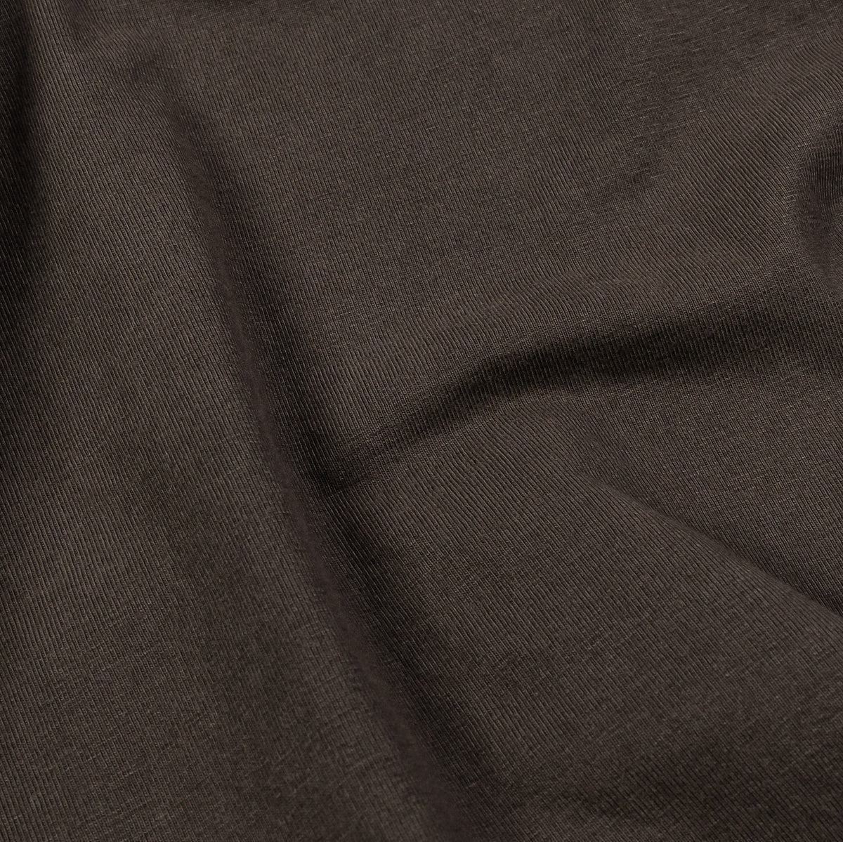 Exclusive Solid Washed Out Mens Short Sleeve Shirt (Brown) — S — Side View
