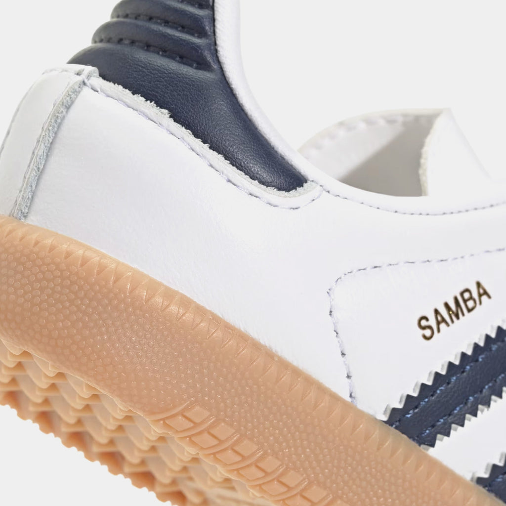 Exclusive Samba OG Infant Toddler Lifestyle Shoes (Cloud White/Night Indigo/Gum) — 4C — Top View