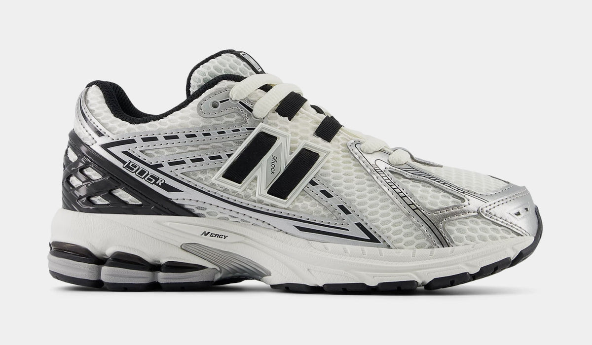 Exclusive 1906R Grade School Running Shoes (Silver Metallic/Black) — 3.5Y — Front View