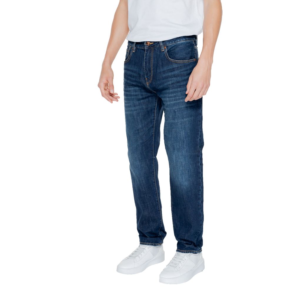Armani Exchange Blue Cotton Skinny Men's Jeans