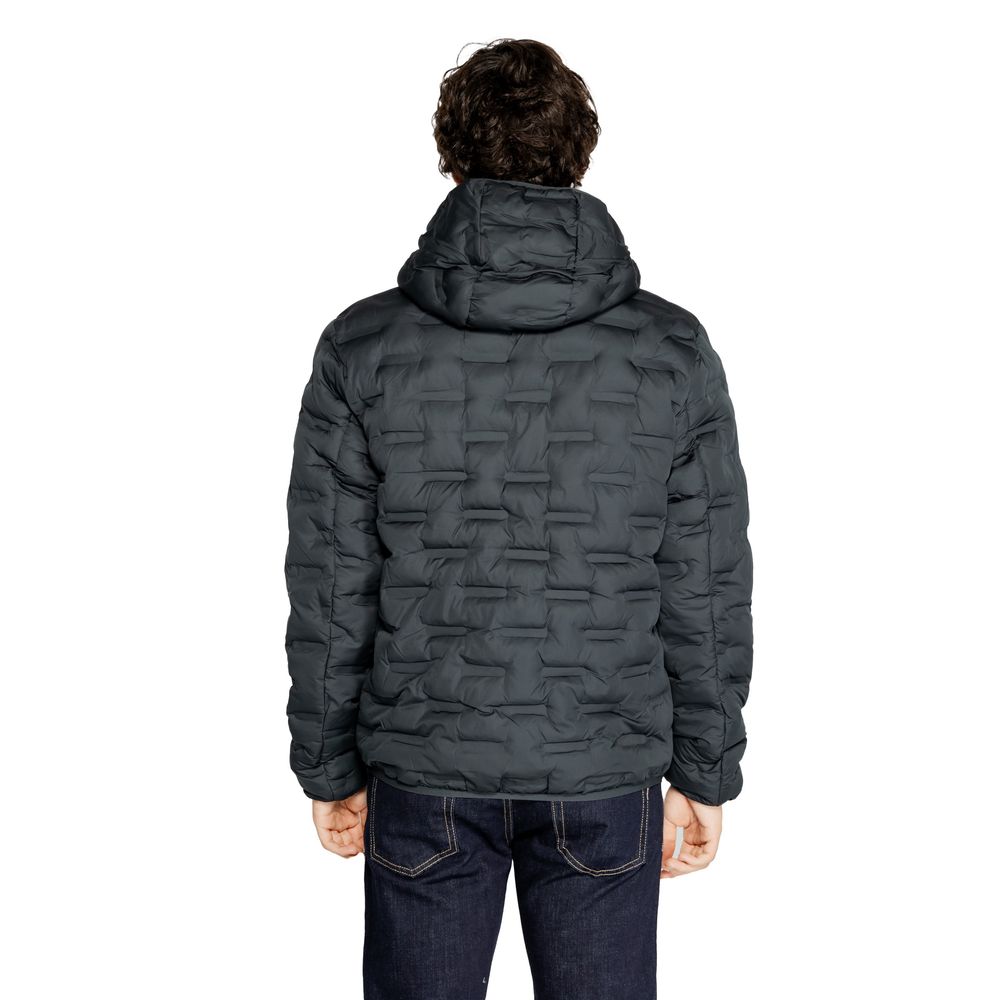Replay Blue Polyester Full-Length Men's Jacket