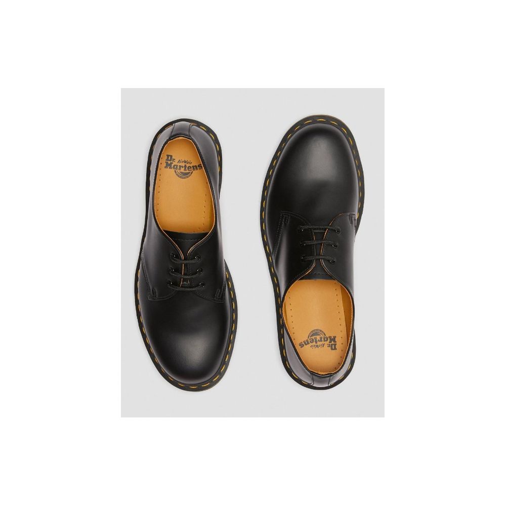 Dr. Martens Black Leather Platform Women's Pumps