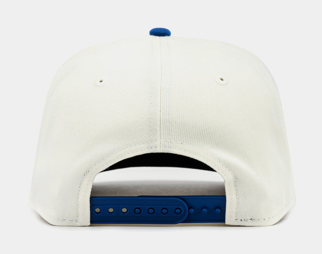 Exclusive Shoe Palace Exclusive Los Angeles Dodgers Chrome 950AF Snapback Mens Hat (White/Blue) — OS — Back View