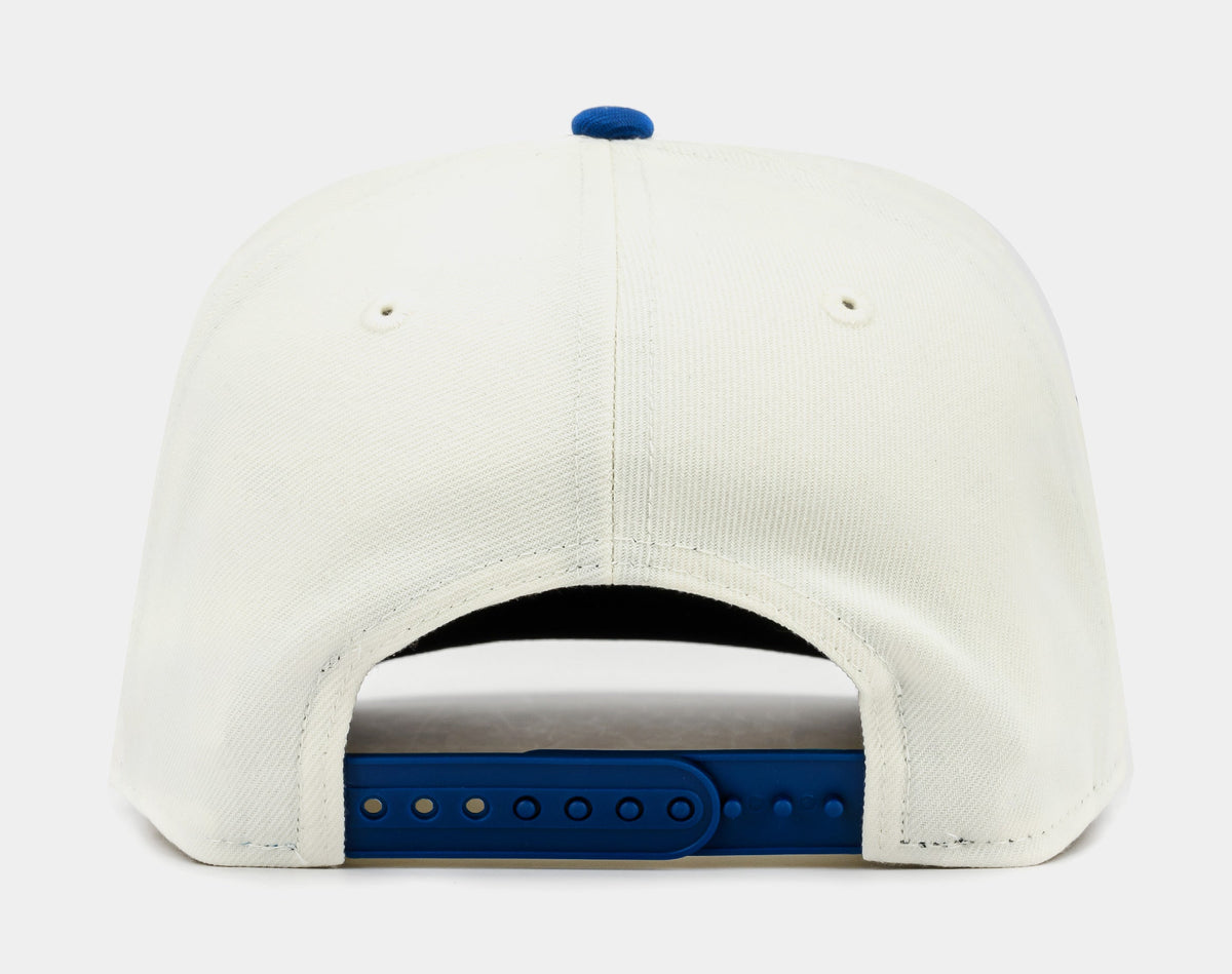 Exclusive Shoe Palace Exclusive Los Angeles Dodgers Chrome 950AF Snapback Mens Hat (White/Blue) — OS — Back View