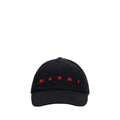 Marni Black Cotton Cap (Baseball Men's Hat)