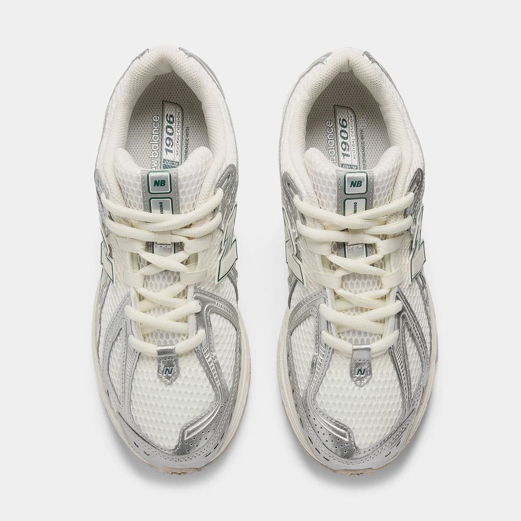 Exclusive 1906R Mens Running Shoes (Silver/Sea Salt) — 4 — Back View