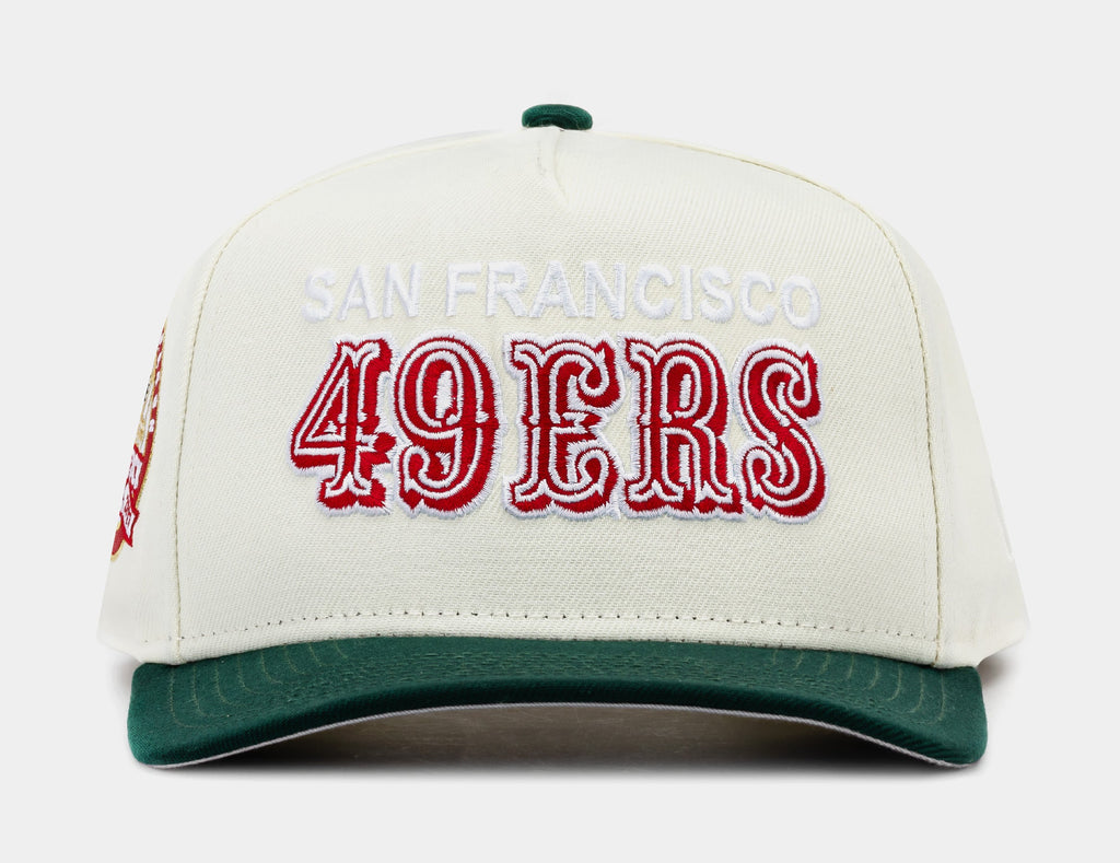 Exclusive Shoe Palace Exclusive San Francisco 49ers Red Chrome 950AF Snapback Mens Hat (White/Red) — OS — Front View