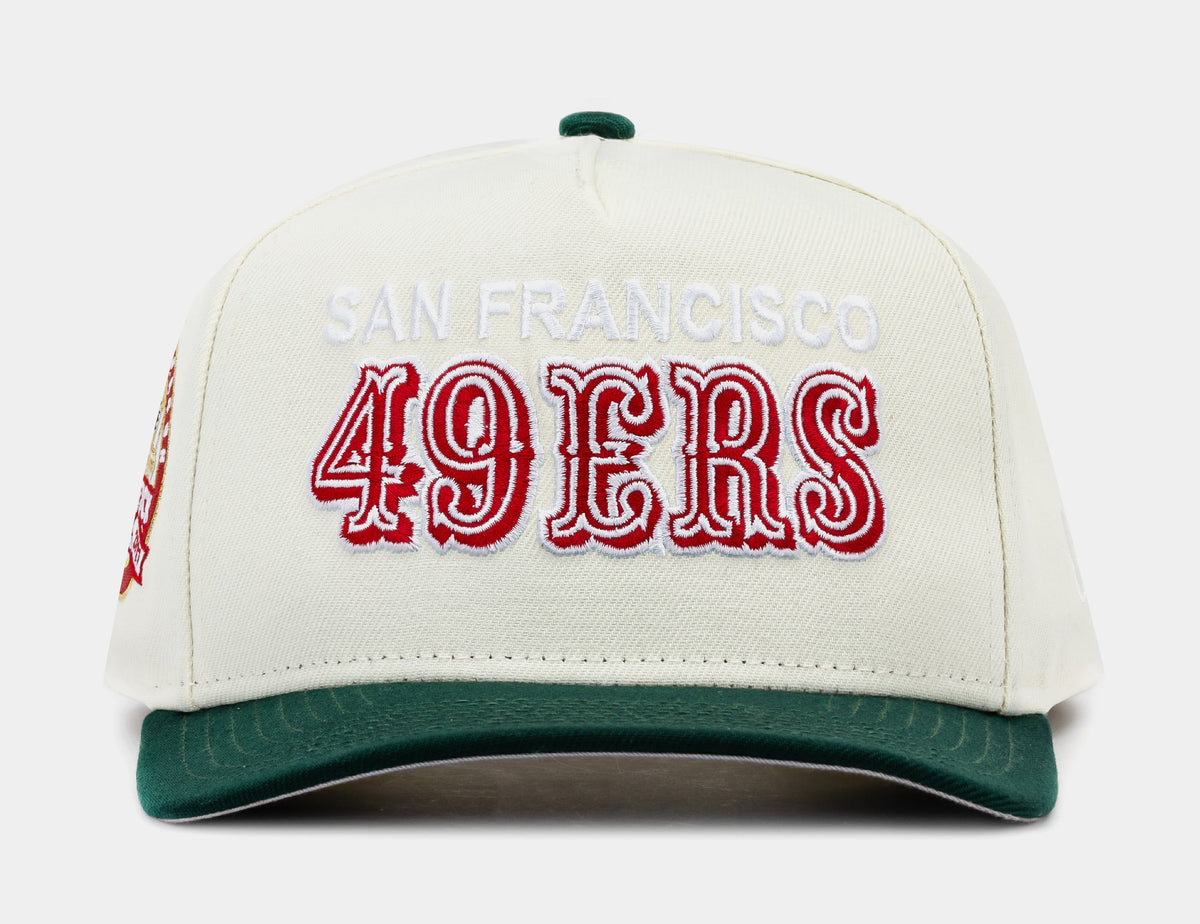 Exclusive Shoe Palace Exclusive San Francisco 49ers Red Chrome 950AF Snapback Mens Hat (White/Red) — OS — Front View