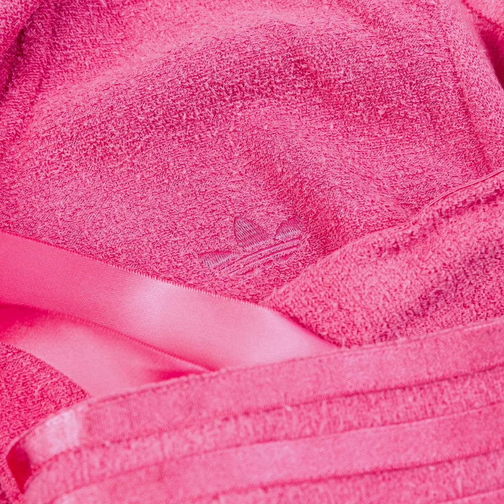Exclusive Teddy Fleece Zip Up Womens Hoodie (Pink) — XS — Side View