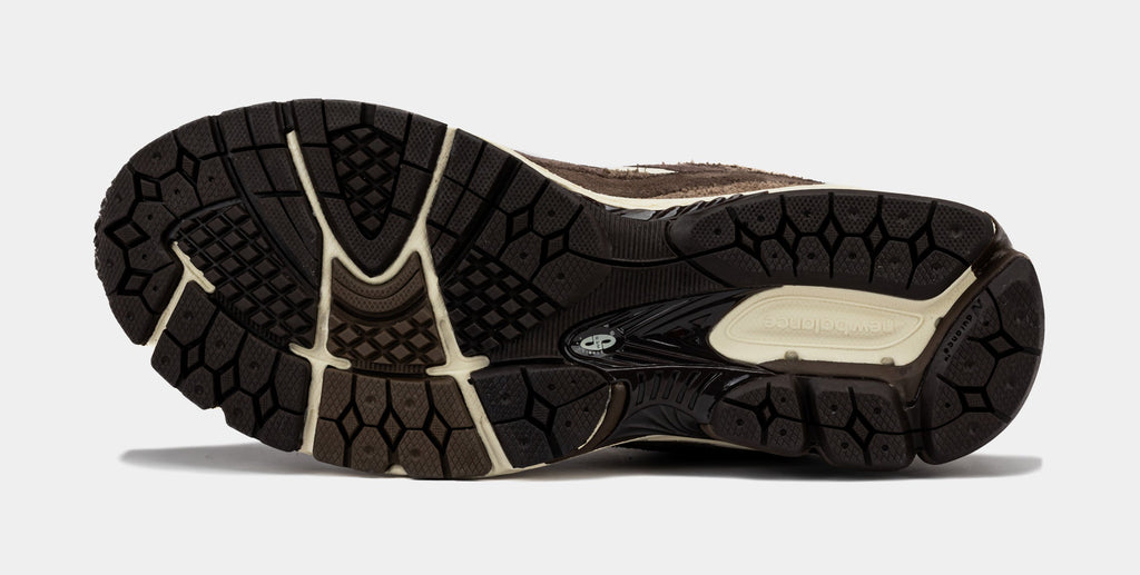 Exclusive Shoe Palace x New Balance 2002R Volcanic Rocks Mens Running Shoes (Brown) — 4 — Back View