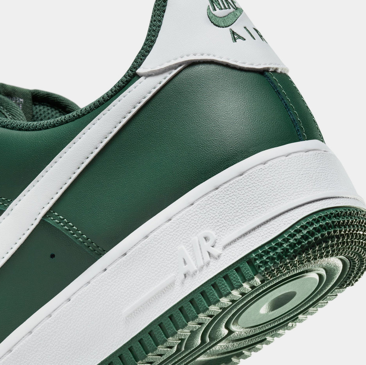 Exclusive Air Force 1 '07 Mens Lifestyle Shoes (Gorge Green/White) — 6 — Back View