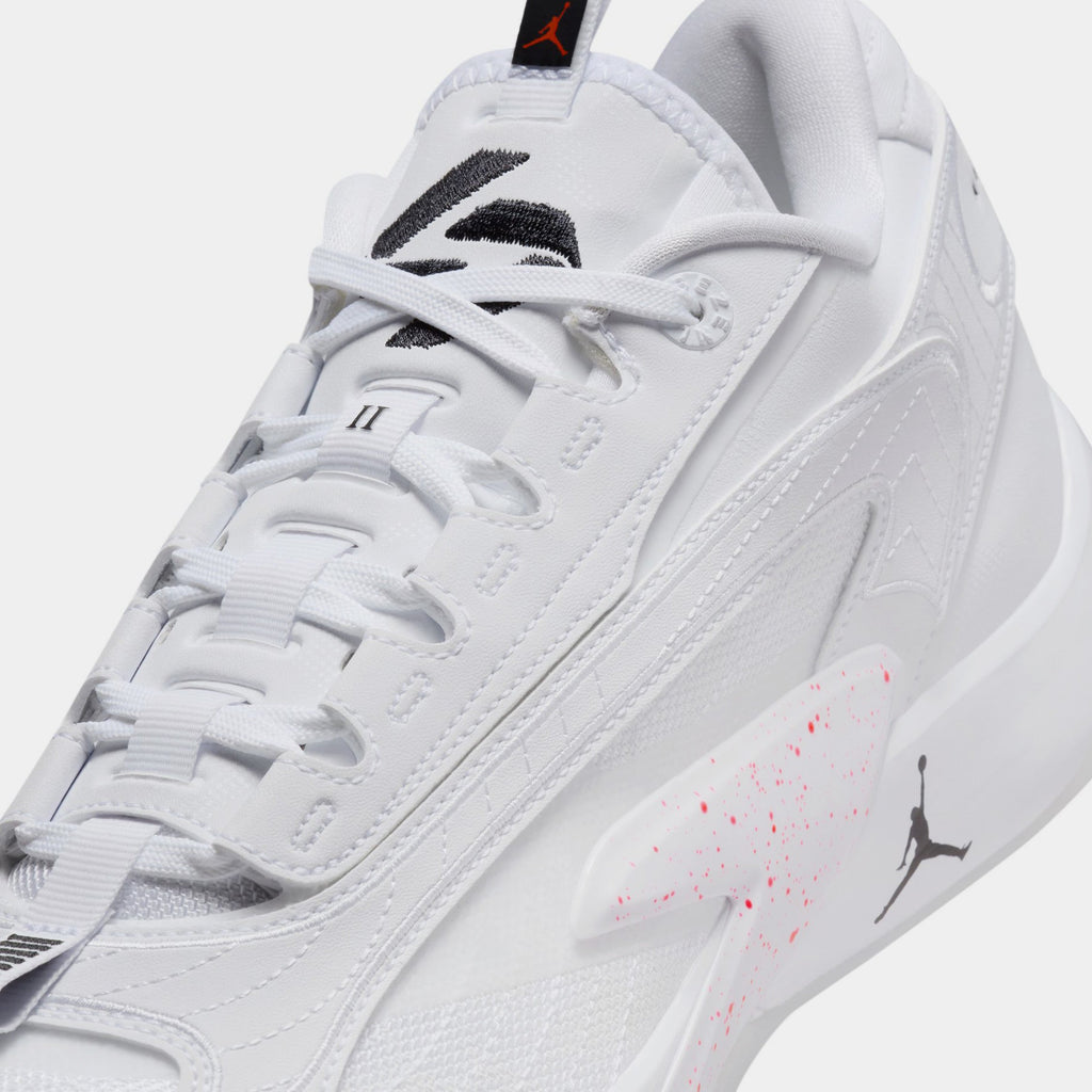 Exclusive Luka 2 Mens Basketball Shoes (White/Hyper Pink/Black) — 4 — Side View
