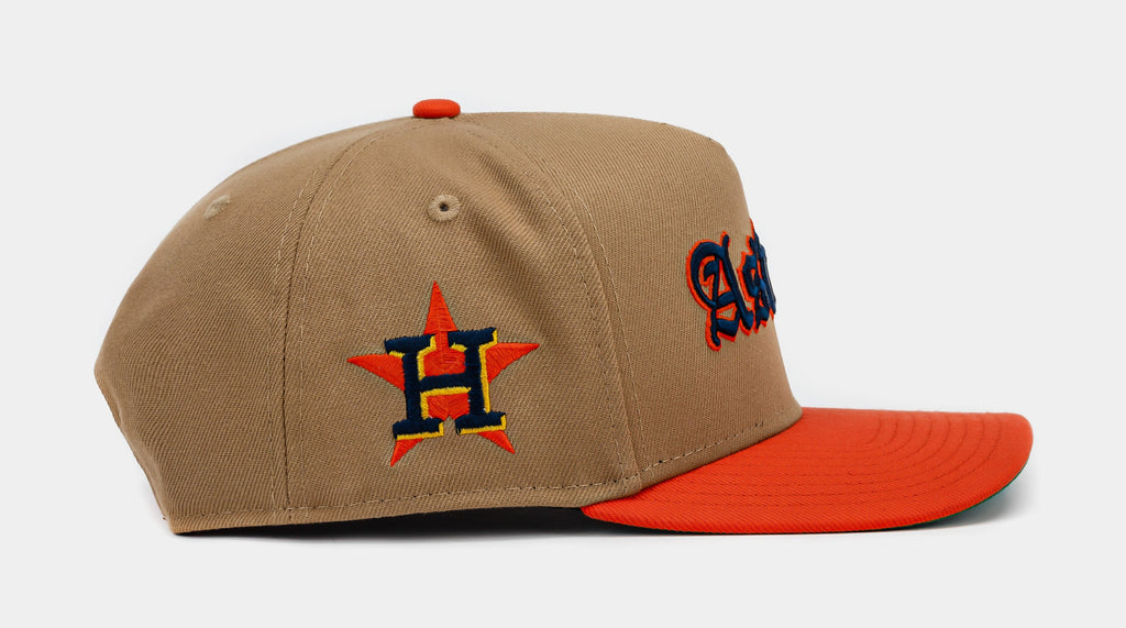 Exclusive Shoe Palace Exclusive Houston Astros Khaki 950AF Mens Hat (Khaki) — OS — Side View