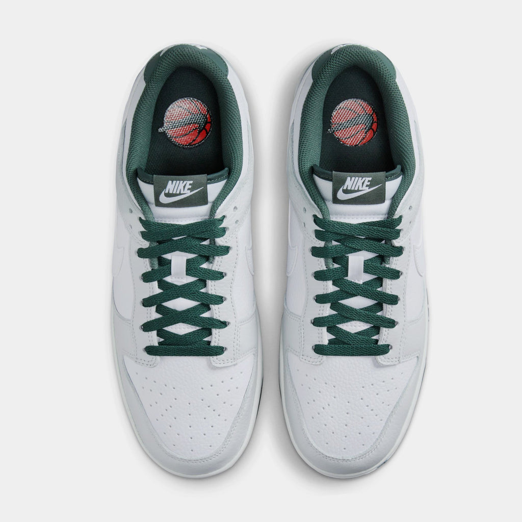 Exclusive Dunk Low Retro SE Mens Lifestyle Shoes (Photon Dust/White/Vintage Green) Final Sale — 6 — Side View