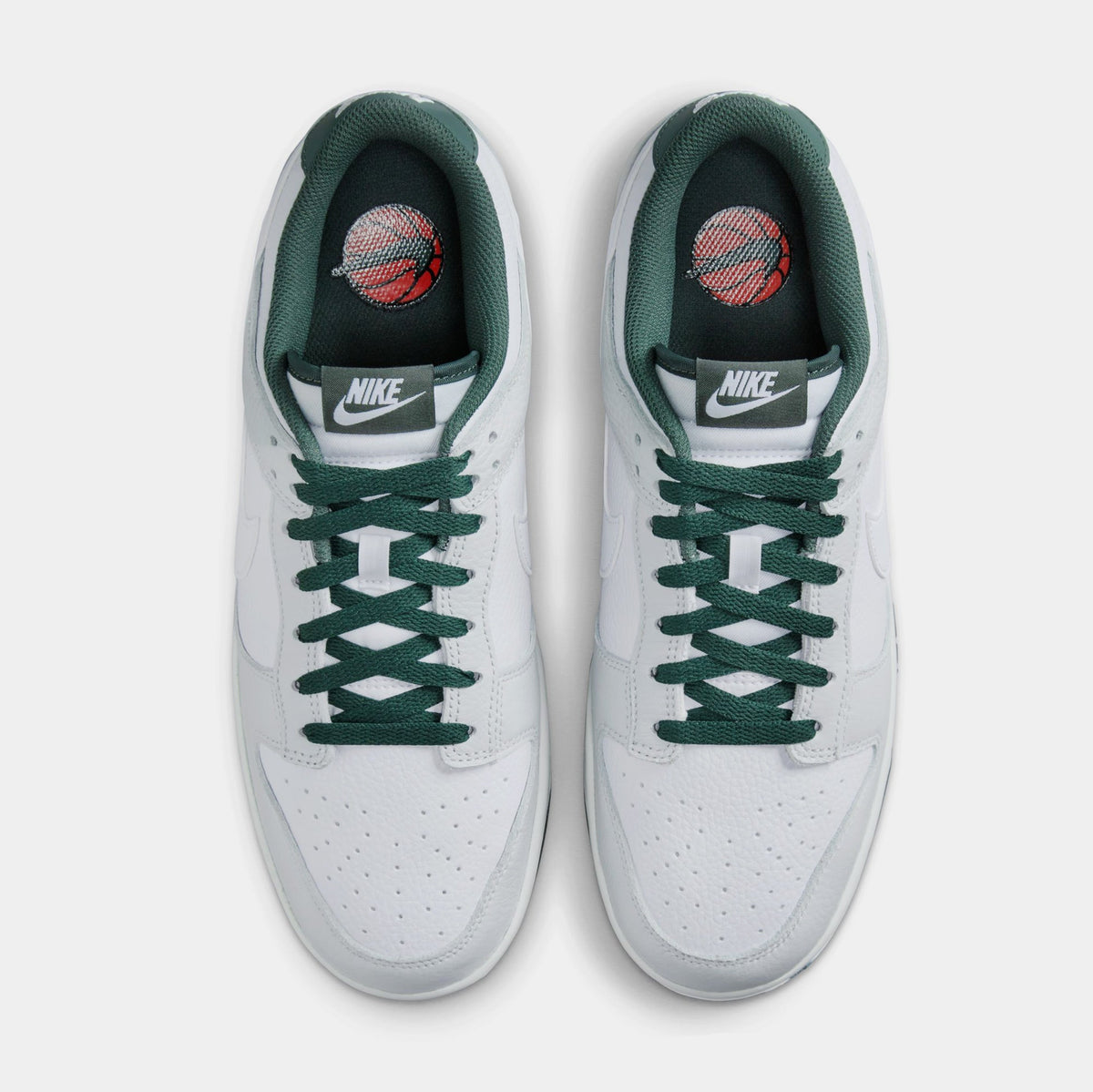 Exclusive Dunk Low Retro SE Mens Lifestyle Shoes (Photon Dust/White/Vintage Green) Final Sale — 6 — Side View