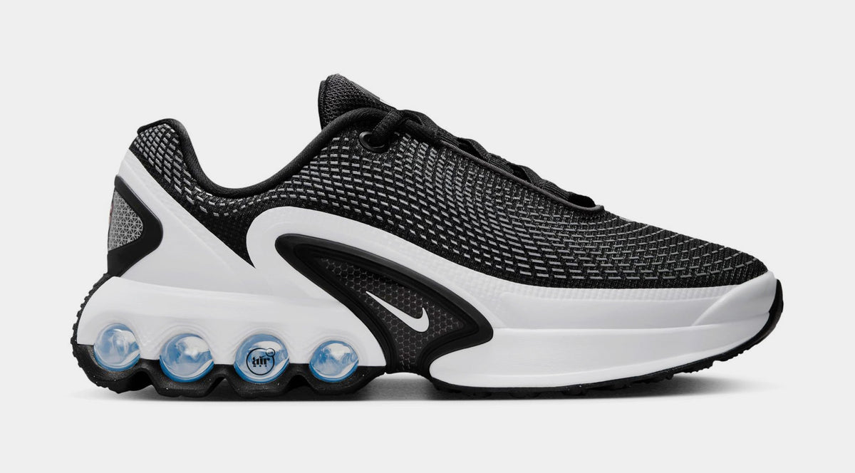 Exclusive Air Max DN Grade School Lifestyle Shoes (Black/White/Cool Grey) — 3Y — Front View