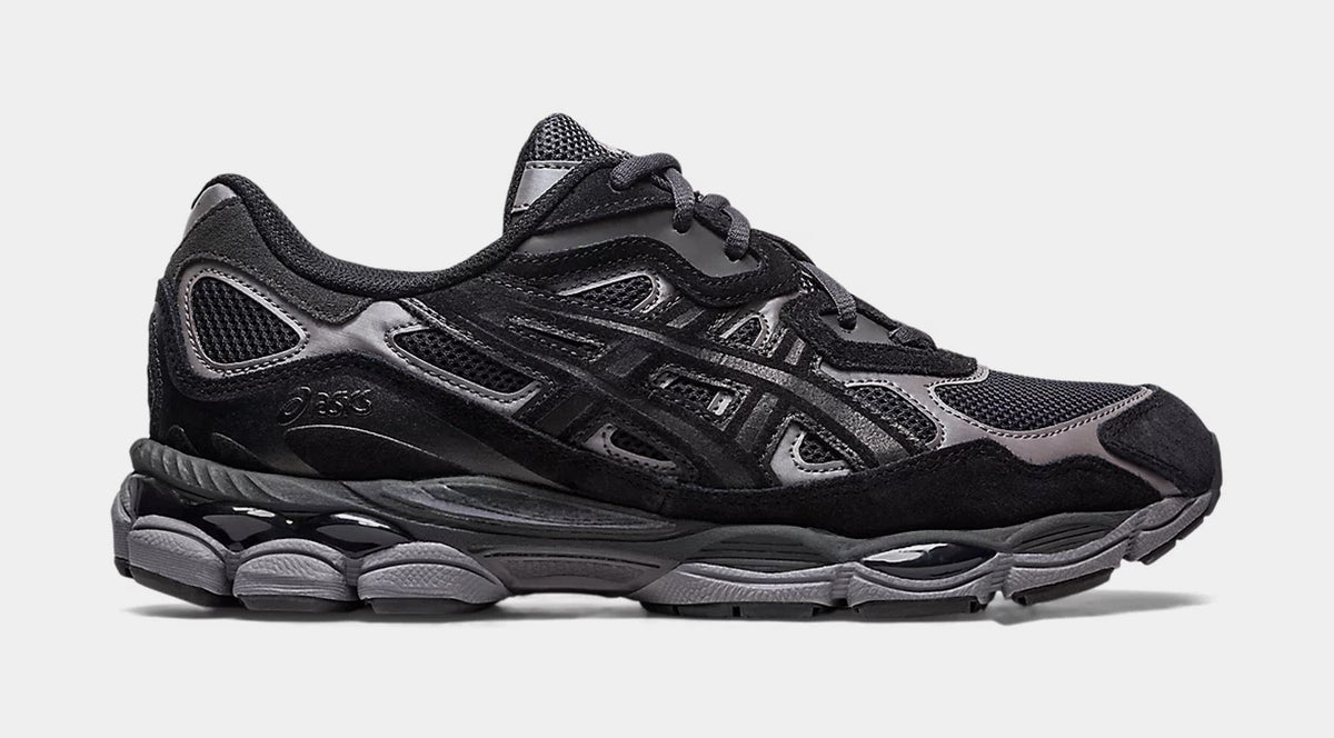 Exclusive GEL NYC Graphite Grey Mens Running Shoes (Graphite Grey/Black) — 8 — Front View