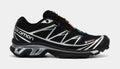 Exclusive XT-6 GORE-TEX Mens Running Shoes (Black/Silver) — 4 — Front View